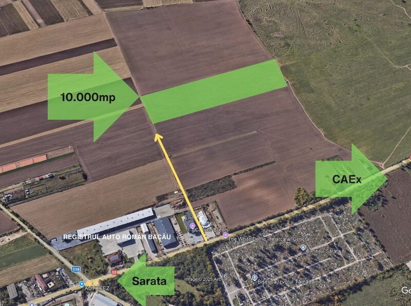 Teren 10.000mp Bacau, strada Alexandru Safran